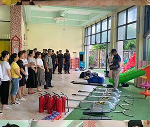 ?？谑型赓Q(mào)幼兒園開展2019防火災(zāi)與反恐防暴演練